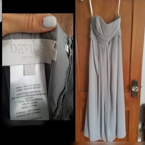 Grey David's Bridal Dress Mercury